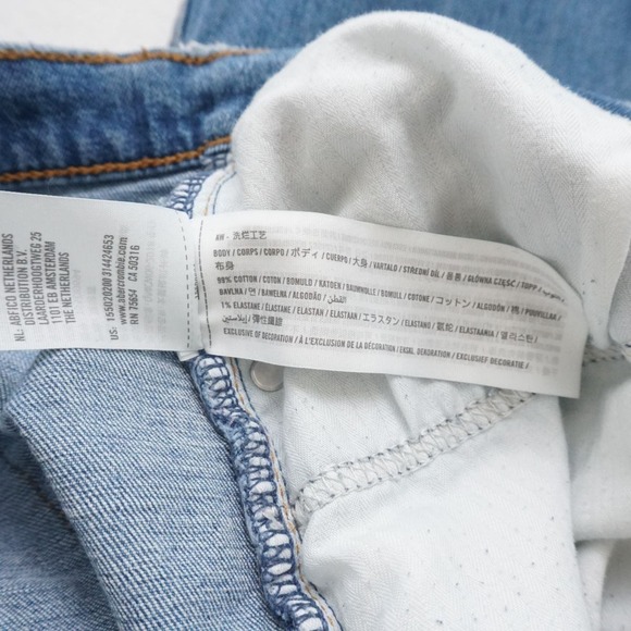 Abercrombie & Fitch Jeans Ankle Straight Ultra High Rise Distressed 35 / 20 Long - Picture 10 of 10